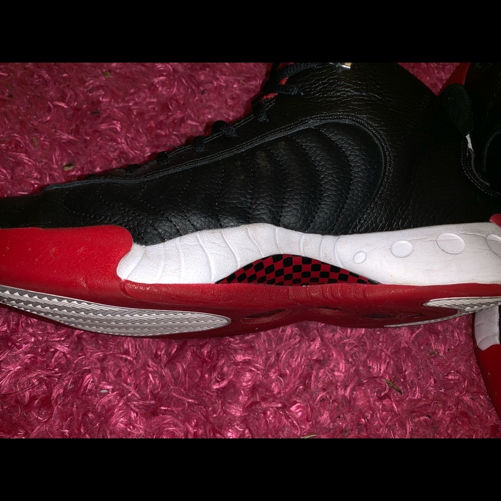 Red black and white jump man Jordan’s